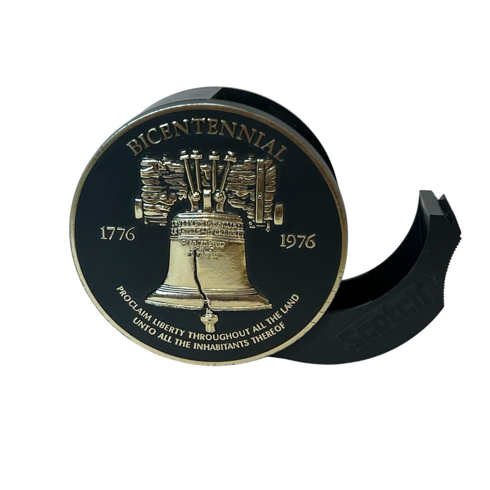Liberty Bell Bicentennial Refillable Tape Dispenser 3M Souvenir Promotional